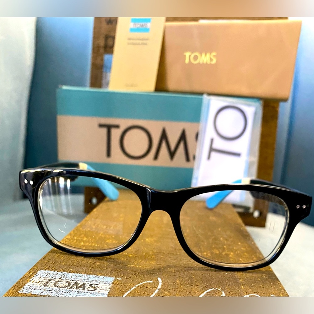 Brand New TOMS “Nairobi Classic 601” Black Optical Ophthalmic Eyeglasses